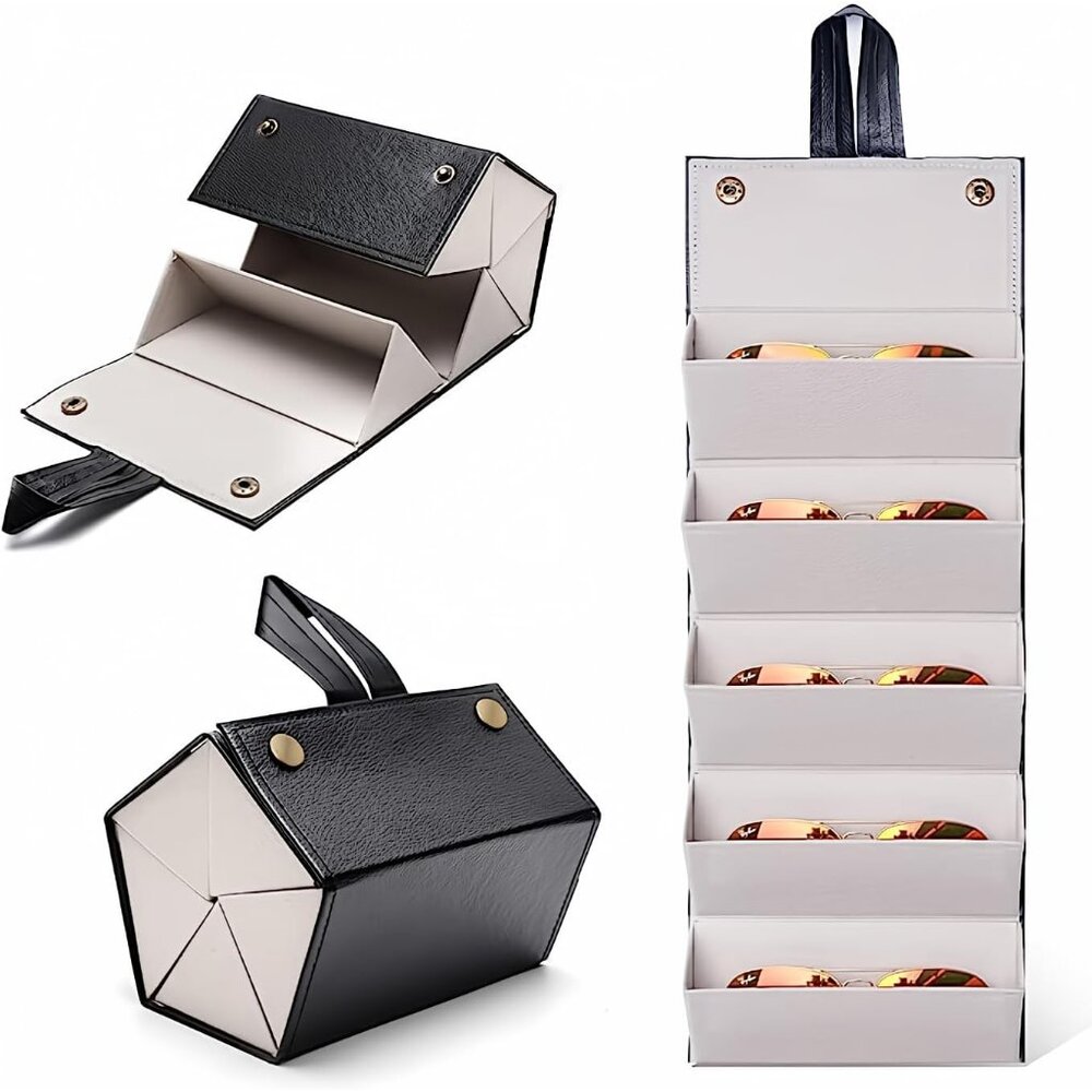 Travel Sunglasses Organizer, Sunglasses Travel Case for Multiple Pairs, Multiple